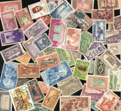 20521 Colonias Francesas Pacote com 50 Diferentes - Bons Valores!!