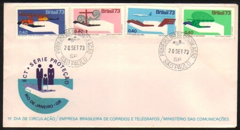 Brasil FDC 0031 Campanha de Proteção Nacional com CPD