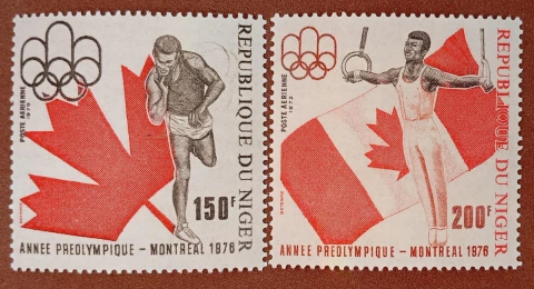 20734 Niger Série 486/87 Olimpiadas Ano Pré Olímpico Montreal 75 NN - comprar online