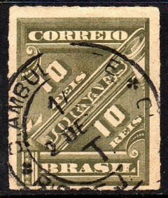 Brasil Jornais 10 Numeral carimbo Ambulante U