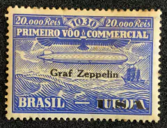Brasil Zeppelin (Z-09) 20.000 réis sobrestampado N
