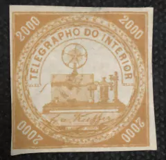 Brasil Telegrafo T-11 2000 réis bistre NN