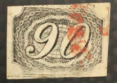 Brasil (07) Numeral inclinado 90 réis tipo IIa U