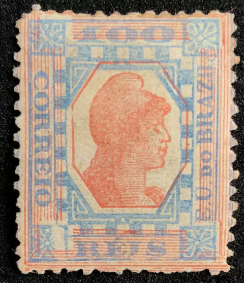 Brasil (79) Tintureiro azul claro e vermelho NN