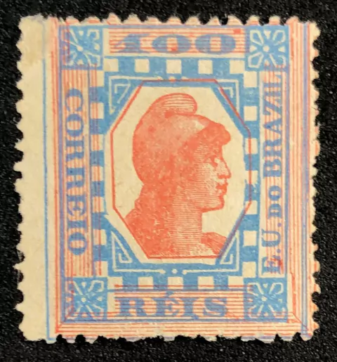 Brasil (79b) Tintureiro azul esverdeado e vermelho NN