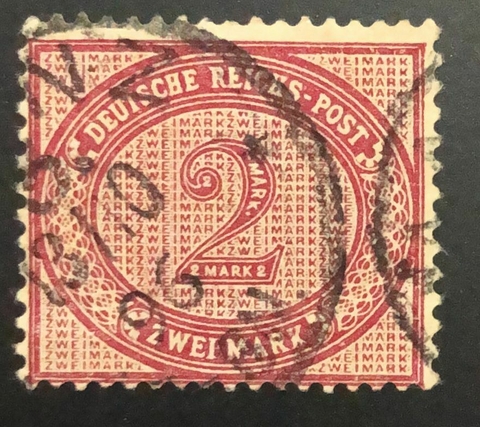 11678 Alemanha Reich 43/43a Numeral U