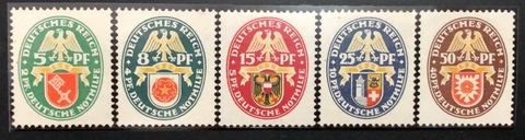 11706 Alemanha Reich 421/425 Brasões NN