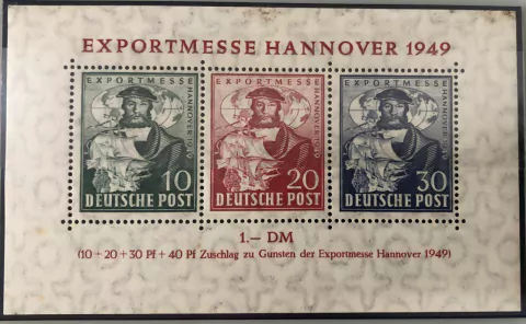 12202 Alemanha Bizona BL 1 Feira de Hanovre N