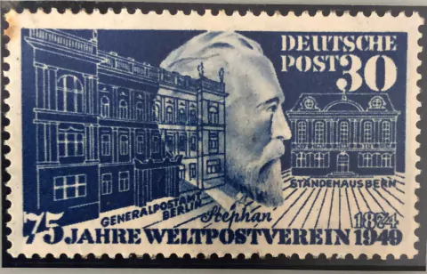 12211 Alemanha Bizona 82 75º Aniversário da UPU N