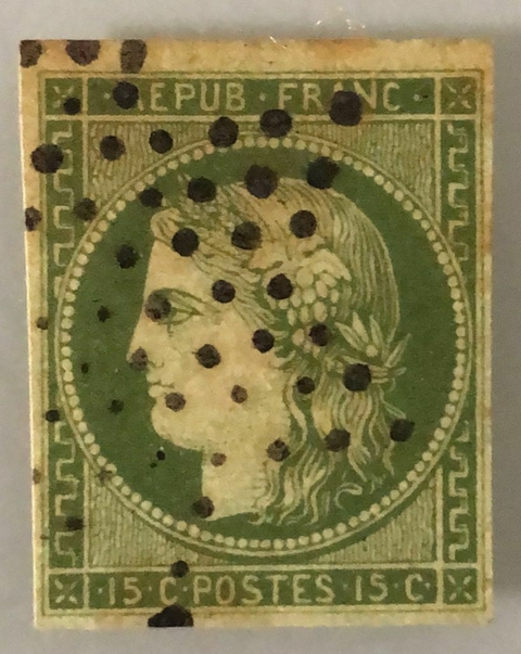 1643 França 2 tipo Ceres 15c. U