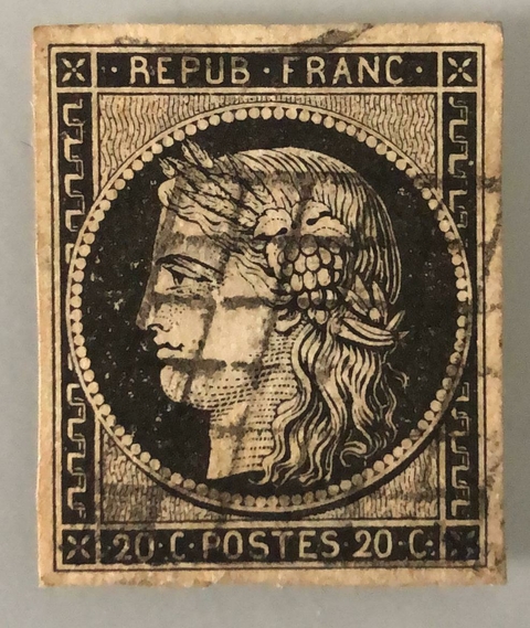 1643 França 3 tipo Ceres 20c. U
