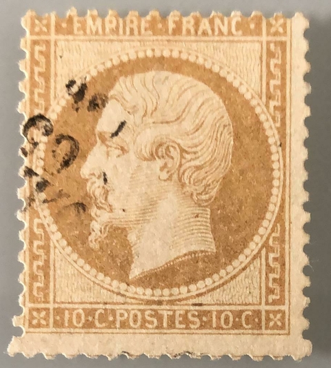 10133 França 21 legenda Empire Franc 10c. U