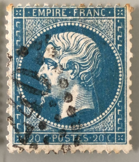 10133 França 22 legenda Empire Franc 20c. U