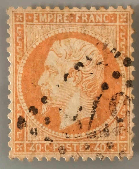 10137 França 23 legenda Empire Franc 40c. U