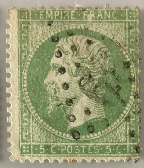 10129 França 20 legenda Empire Franc 5c. U