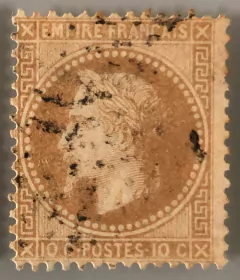 10139 França 28B legenda Empire Franc 10c. U