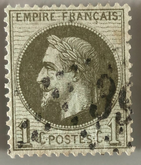 10137 França 25 legenda Emprire Franc 1c. U