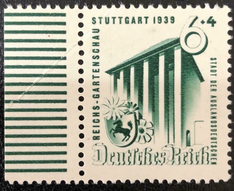 08972 Alemanha Reich (632) 6p.+4p. Verde NNN
