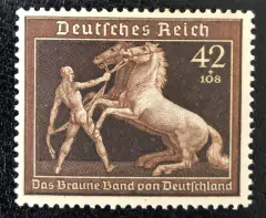 11715 Alemanha Reich (639) 6º Fita marrom NNN