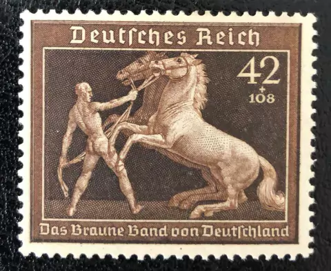 11715 Alemanha Reich (639) 6º Fita marrom NNN