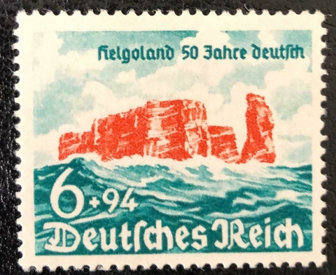 05417 Alemanha Reich (672) 6p. + 94p. Verde e vermelho NNN
