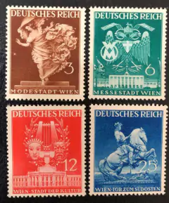 05411 Alemanha Reich (692/95) Feira de Leipzig NNN