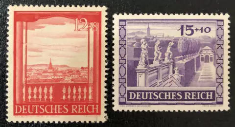 01197 Alemanha Reich (728/29) Feira de outono de Viena NNN