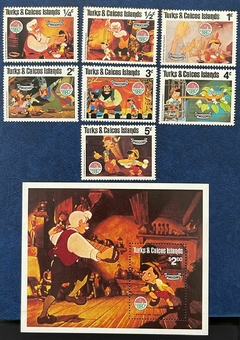 00843 Ilhas Turcas e Caicos 503/509 + BL25 Disney NN - comprar online