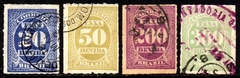 Brasil Taxas X- 11 / 14 Numeral Coloridos U (b)