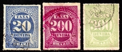 Brasil Taxas X- 11 + 13 / 14 Numeral Coloridos U