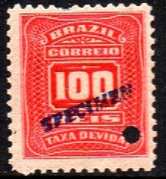 Brasil Taxas 30 Cifra Horizontal SPECIMEN NNN (1 dente curto)