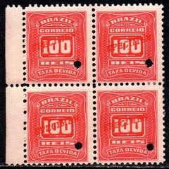 Brasil Taxas 30 Cifra Horizontal SPECIMEN Quadra NNN / NN