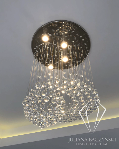 L10 Lustre Redondo Modelo Sol E Lua