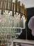 Lustre Pendente Moderno Redondo Luxo Estrutura Dourada com Cristais 80cm - Juliana Baczynski Iluminação Decorativa