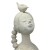 Escultura Menina com Pássaros em Resina Off White na internet