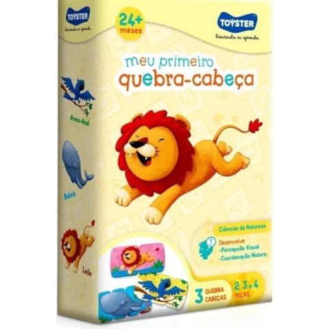 Meu Primeiro Quebra-Cabeça - 2/3 e 4 peças