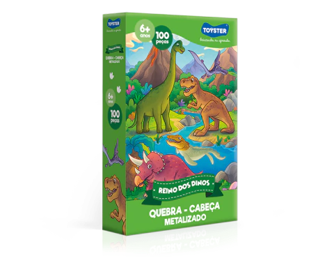 Reino dos Dinos - QC 100 peças Metalizado
