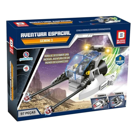 BLOCO DE MONTAR PEQUENO AVENTURA ESPACIAL
