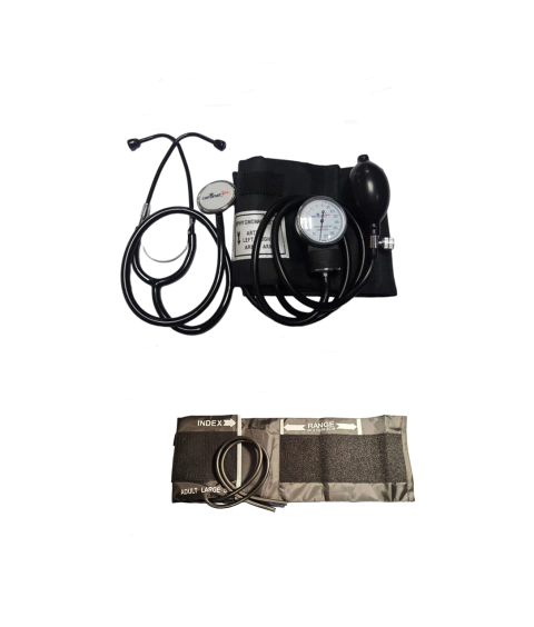 Tensiómetro Reloj Aneroide Para Obesos Brazal XL Con Estetoscopio