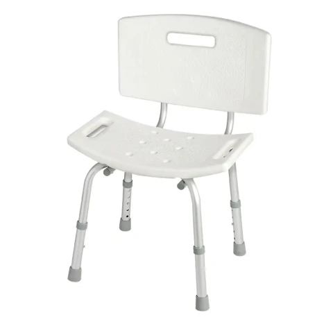 Silla de Baño Aluminio con Respaldo Silfab I1203