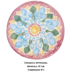 Pieza Ceramica Medallon 10 cm. Artesanal - tienda online