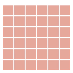 Azulejo 5x5cm: Rosa Mate malla. Cod 4868 - Buenos Aires Mosaicos