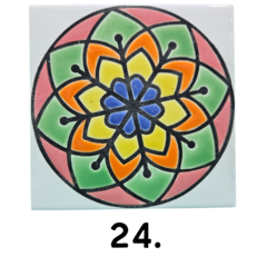 Azulejos Cuerda Seca 15 x 15 cm. Artesanales en internet