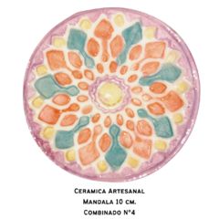 Pieza Ceramica Medallon 10 cm. Artesanal - comprar online