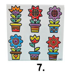 Azulejos Cuerda Seca 15 x 15 cm. Artesanales - tienda online