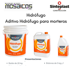 Hidrofugo Sinteplast. Aditivo Hidrófugo para morteros