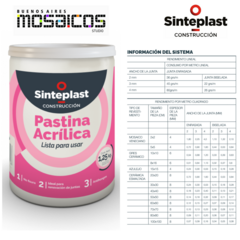 Pastina Acrilica Sinteplast x 1,5 Kilos - - comprar online