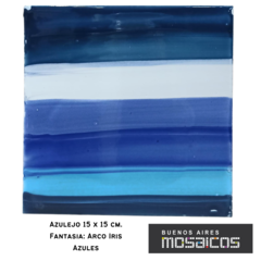 Azulejos 15 X 15 Fantasía: ARCO IRIS (líneas Gruesas) en internet