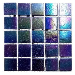 Venecitas Edic. Limitada Azul Osc. Burbuja Tornasol 2 x 2 cm -