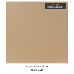 Imagen de Azulejos Lisos MATE colores 15 x 15 cm.